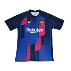 Барселона футболка тренировочная темно-синяя 2021-2022