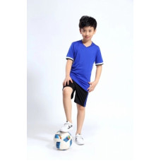 Детская сине-черная футбольная форма для тренировок