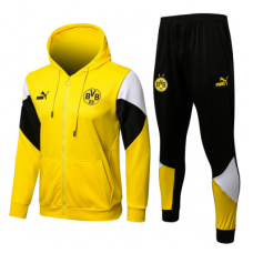 Боруссия Дортмунд спортивный костюм с капюшоном 2021-2022 желтый