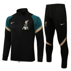 Ливерпуль спортивный костюм черный с ментоловым 2021-2022