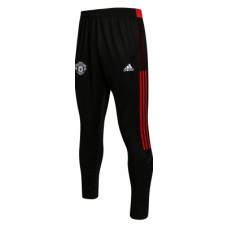 Манчестер Юнайтед спортивные штаны черные с красным 2021-2022