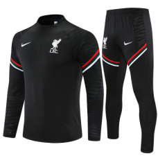 Ливерпуль (Liverpool) тренировочный костюм черный 2021-2022