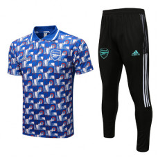 Спортивный костюм Арсенал с синим поло сезон 2022-2023