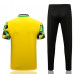 Спортивный костюм Арсенал с жёлтым поло сезон 2022-2023