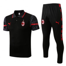 Спортивный костюм Милан с чёрным поло сезон 2022-2023