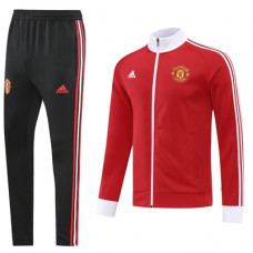 Манчестер Юнайтед спортивный костюм красный с белым 2022-2023