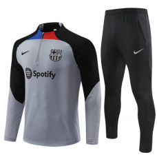 Барселона детский спортивный костюм 2022-2023 серый
