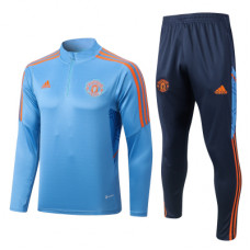 Манчестер Юнайтед тренировочный костюм 2022-2023 голубой