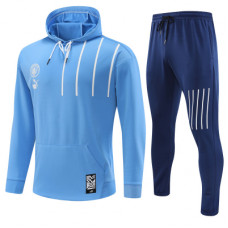Манчестер Сити спортивный костюм с худи голубой 2022-2023