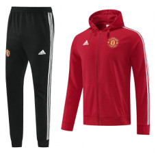 Манчестер Юнайтед спортивный костюм 2022-2023 красный с капюшоном