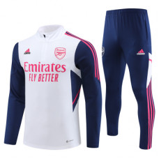 Арсенал детский тренировочный костюм 2022-2023 бело-синий с розовым