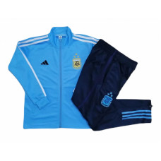 Сборная Аргентины детский спортивный костюм 2022-2023 голубой с тремя звёздами