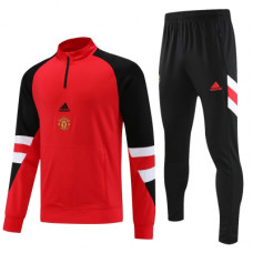 Манчестер Юнайтед тренировочный костюм 2023-2024 icon красно-чёрный