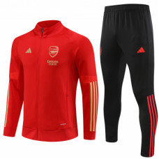 Арсенал спортивный костюм 2023-2024 красный с золотым