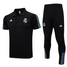 Спортивный костюм Реал Мадрид с чёрным поло 2023/24