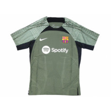 Барселона тренировочная футболка 2023/24 зелёно-чёрная