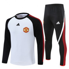 Детский тренировочный костюм Манчестер Юнайтед белый 2021-2022