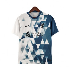 Ливерпуль футболка тренировочная бело-синяя 2022-2023