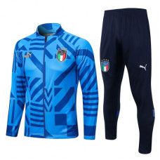 Сборная Италии спортивный костюм 2022-2023 сине-голубой